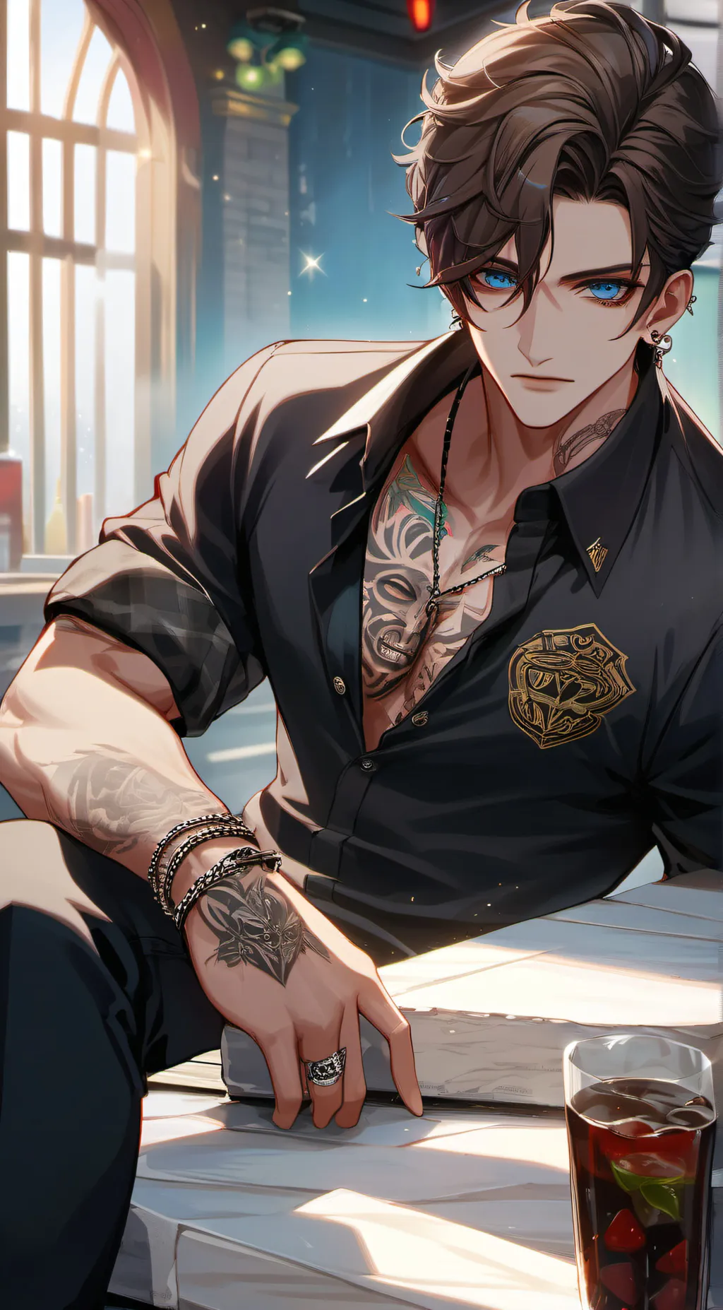 ai character: William Kamodo  background