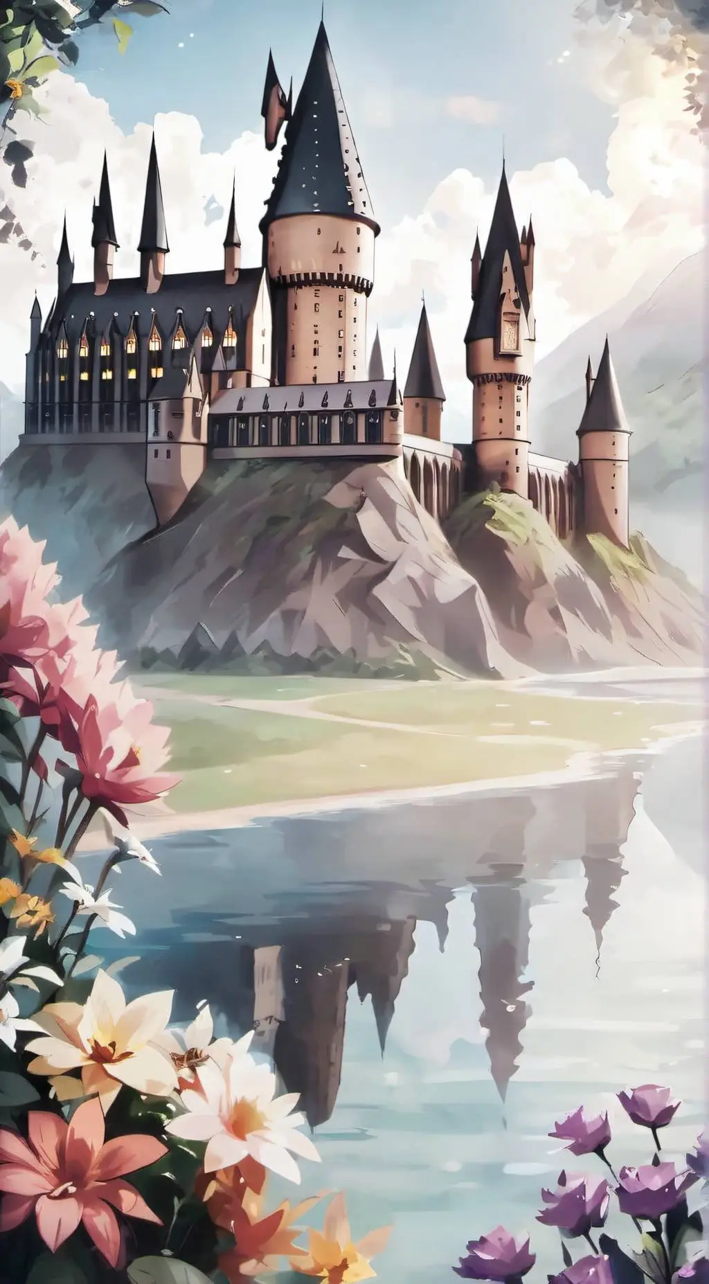 ai character: Hogwarts~ background