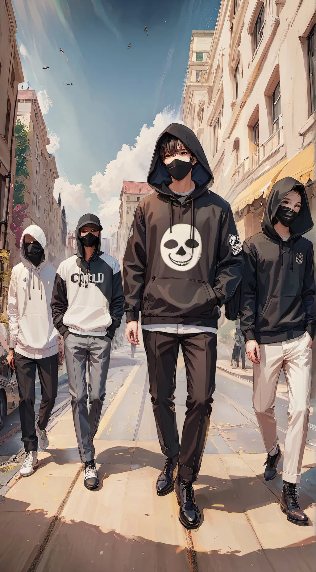 ai character: The Hood background