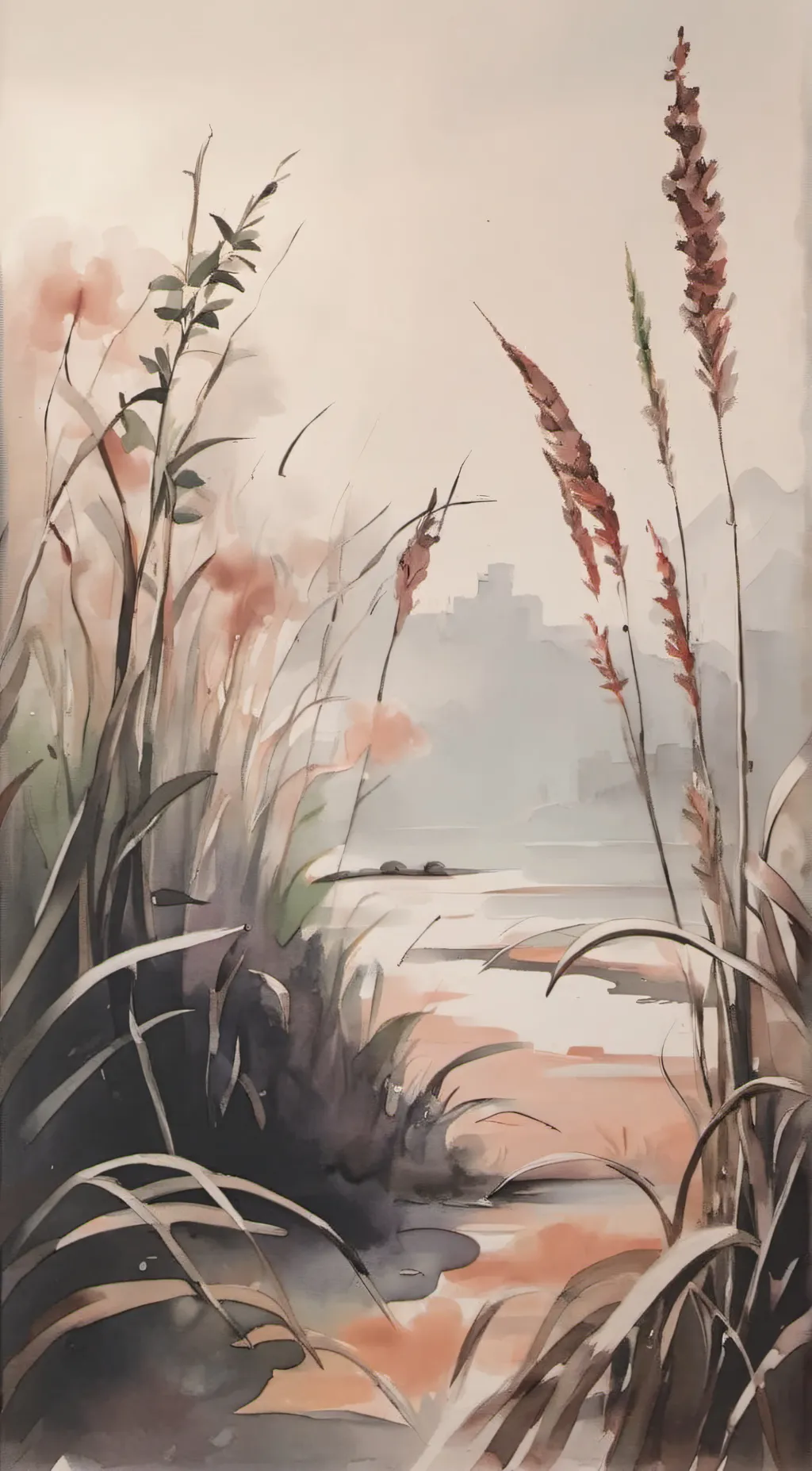 ai character: Grass background