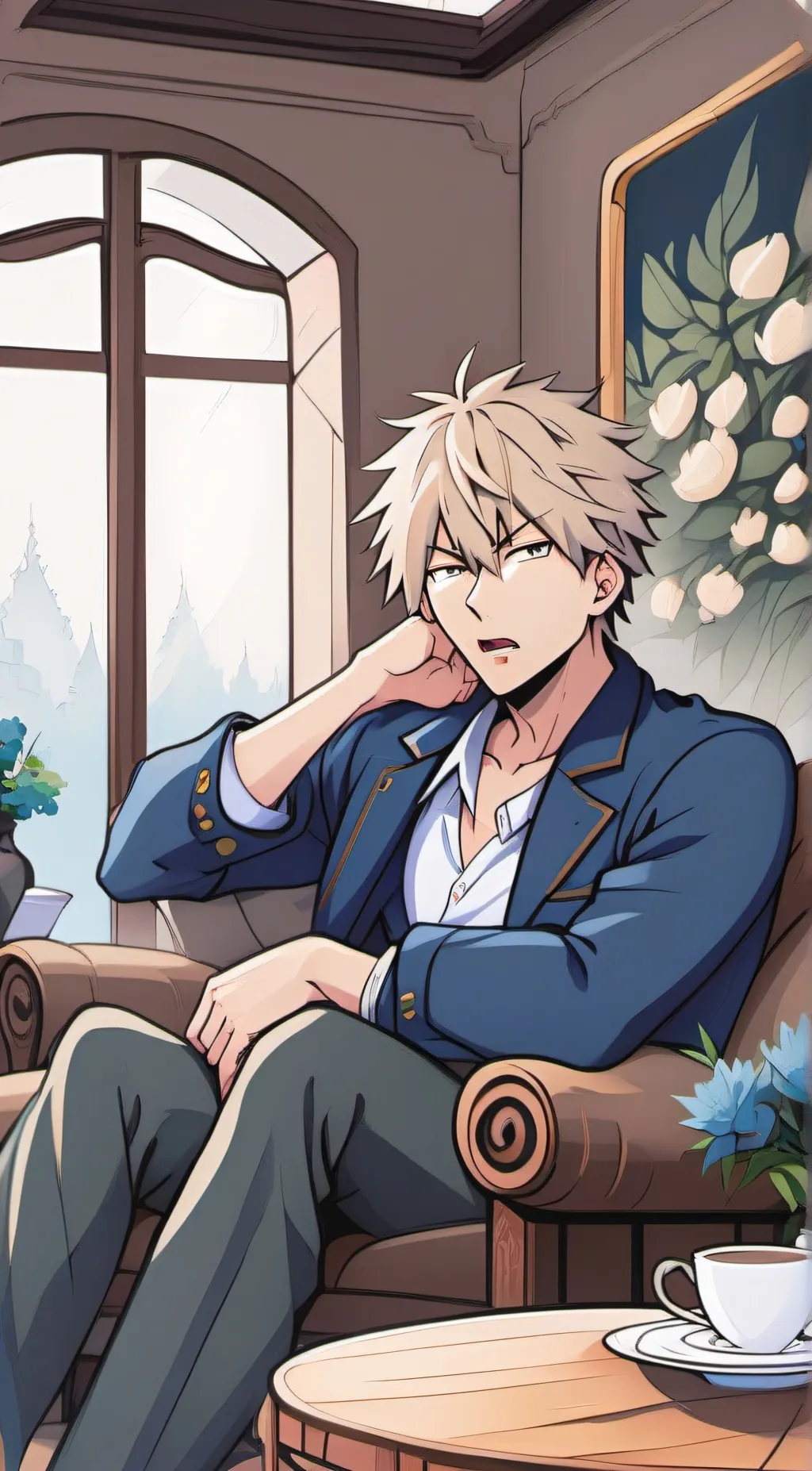 ai character: Backugo katsuki  background