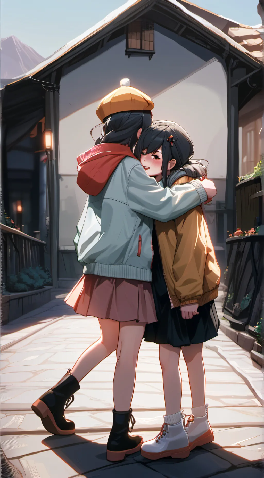 ai character: Me and my bestie  background