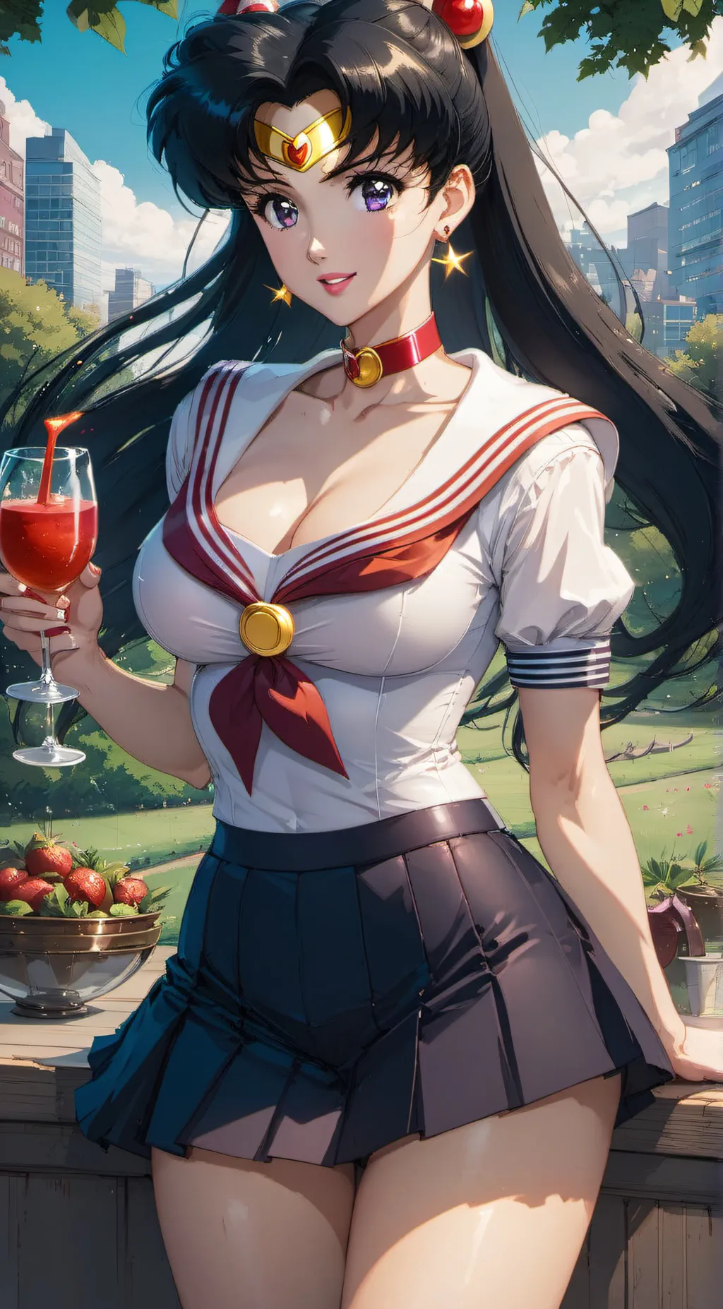 ai character: Sailor Mars background