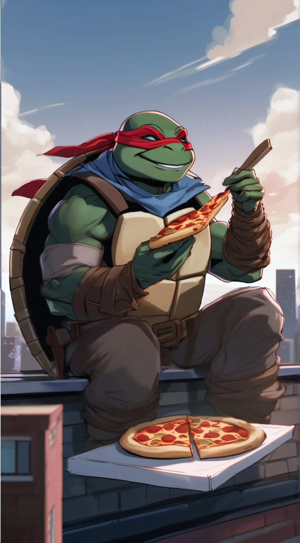 ai character: raph tmnt background