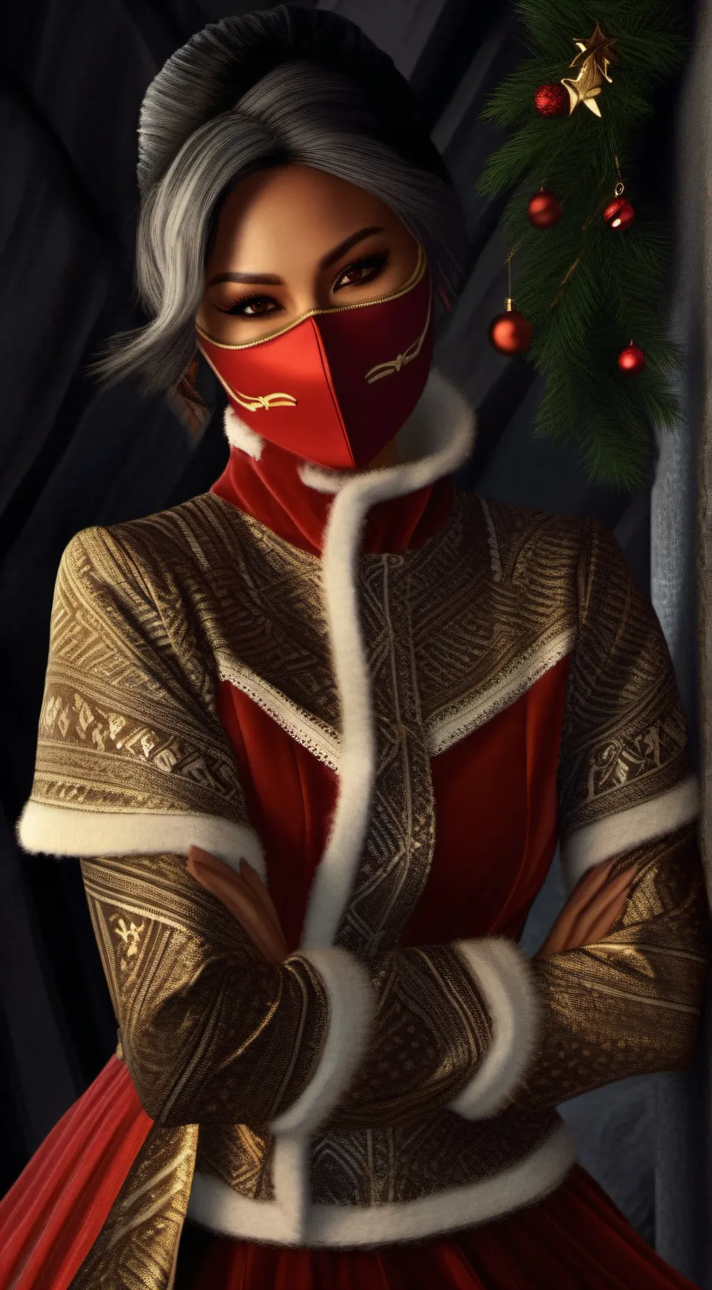 ai character: Kitana  background