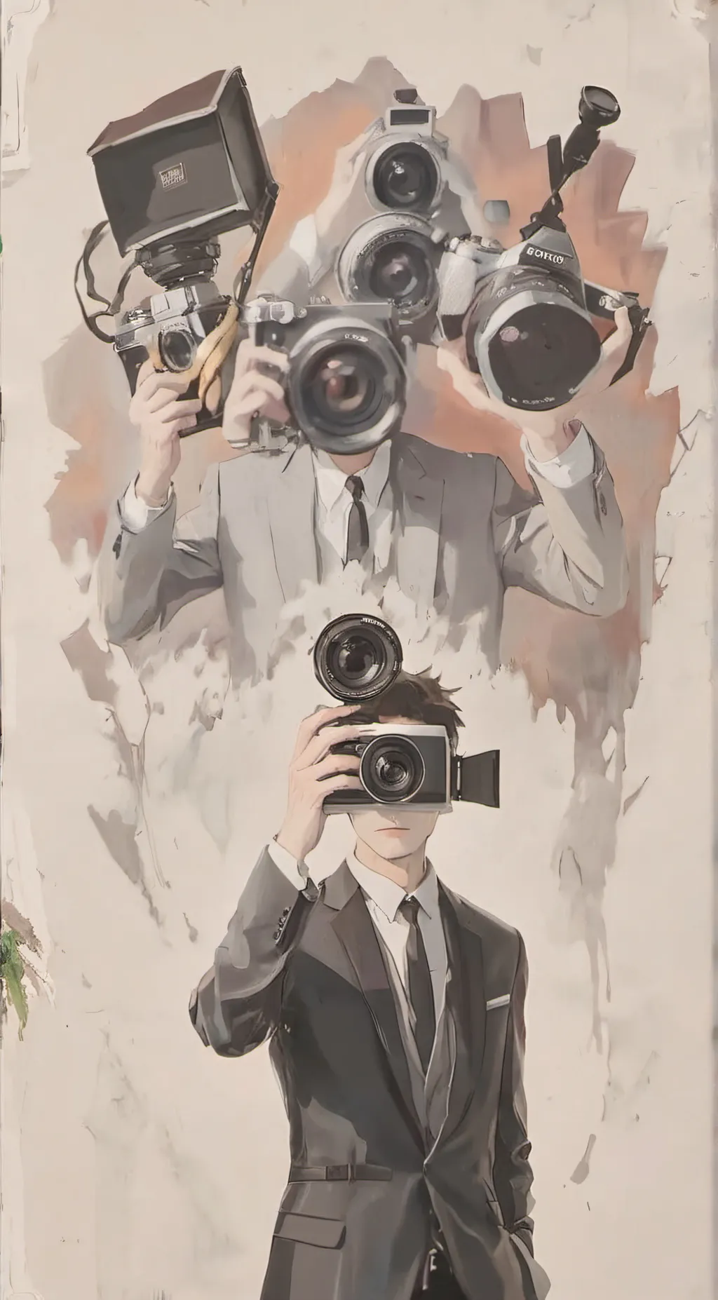 ai character: Cameraman❤️💜🔥 background