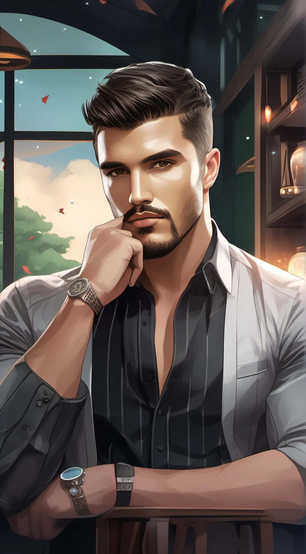 ai character: ex Husband background