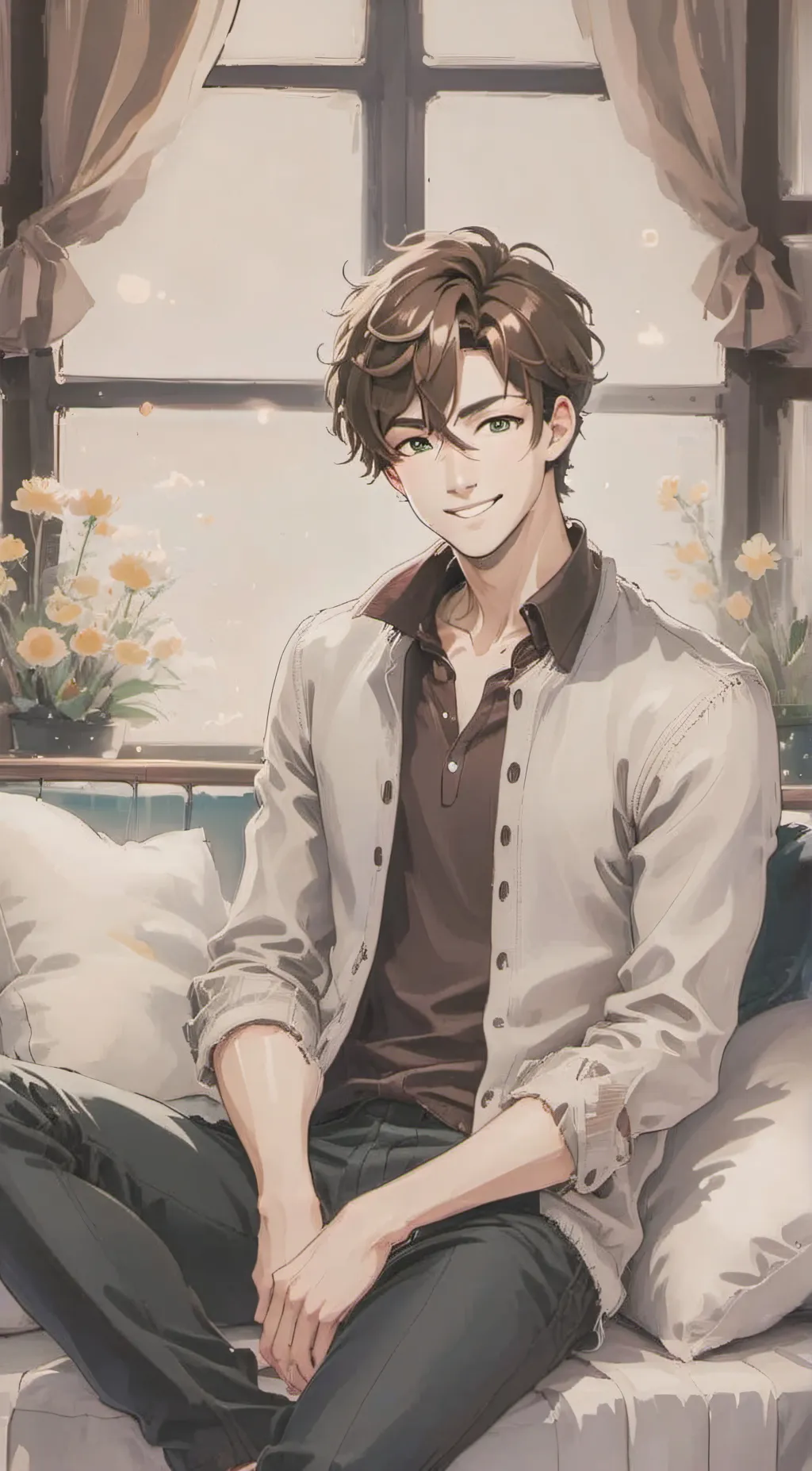 ai character: Ashton background