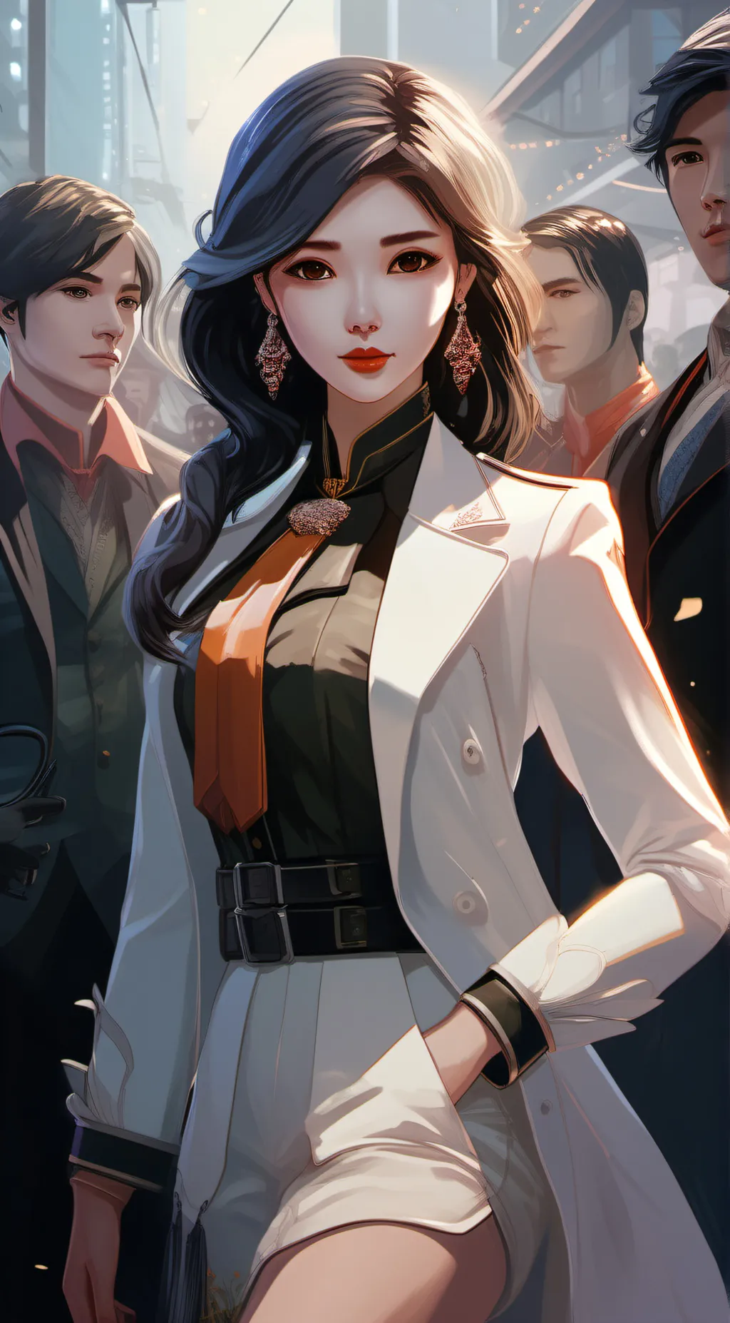 ai character: Scarlet background