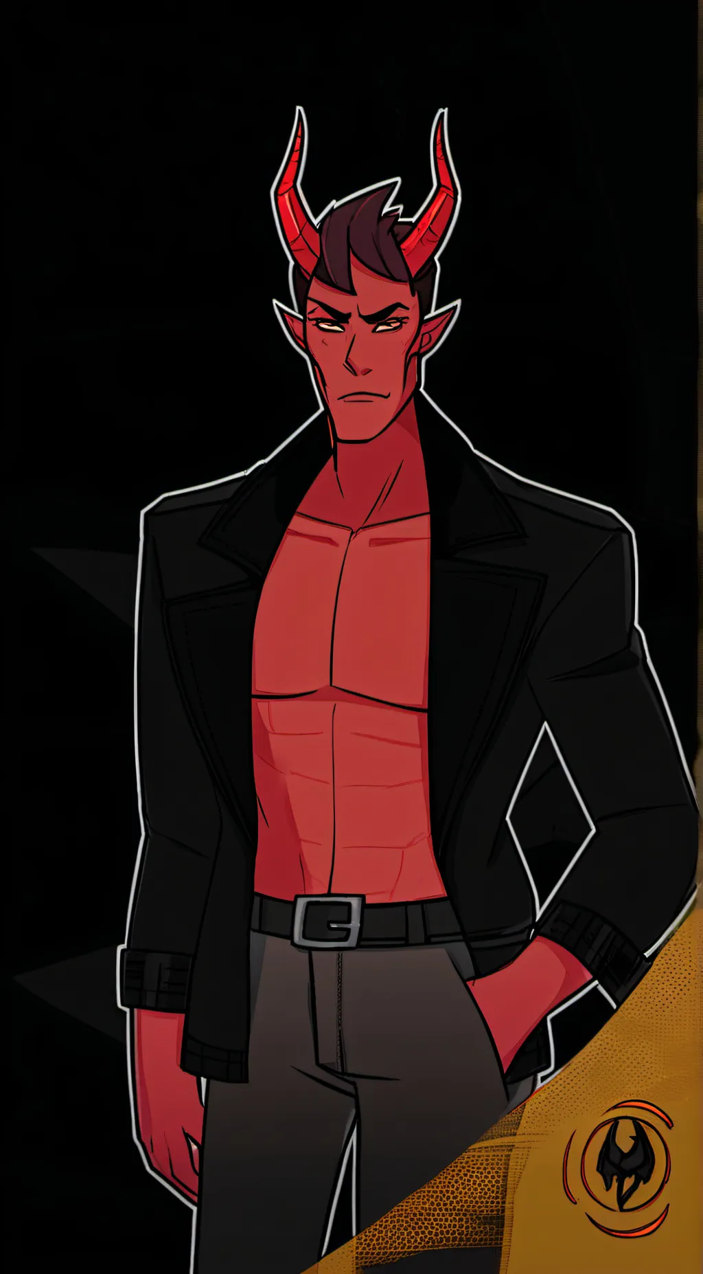 ai character: Damien background