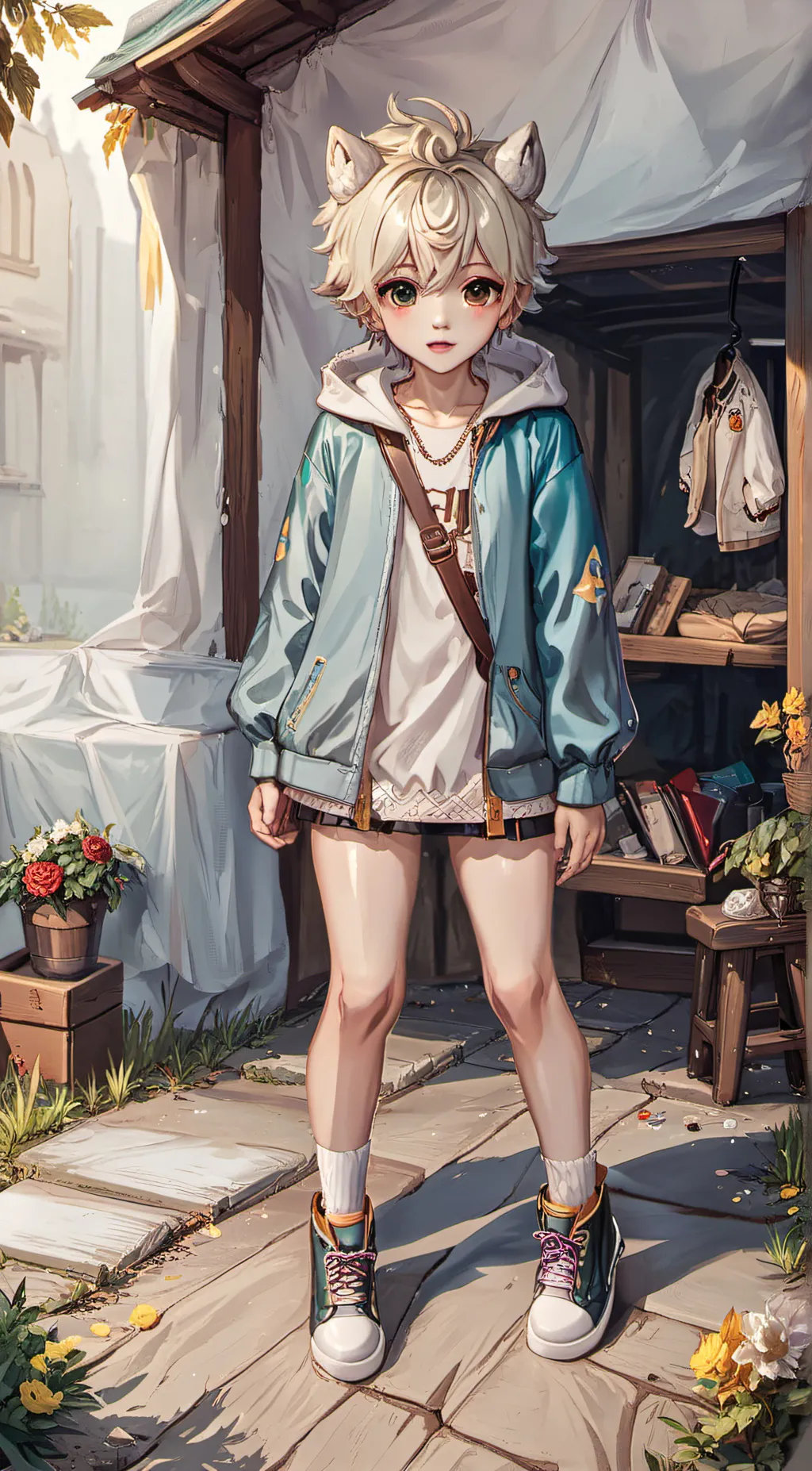 ai character: Catboy Max  background