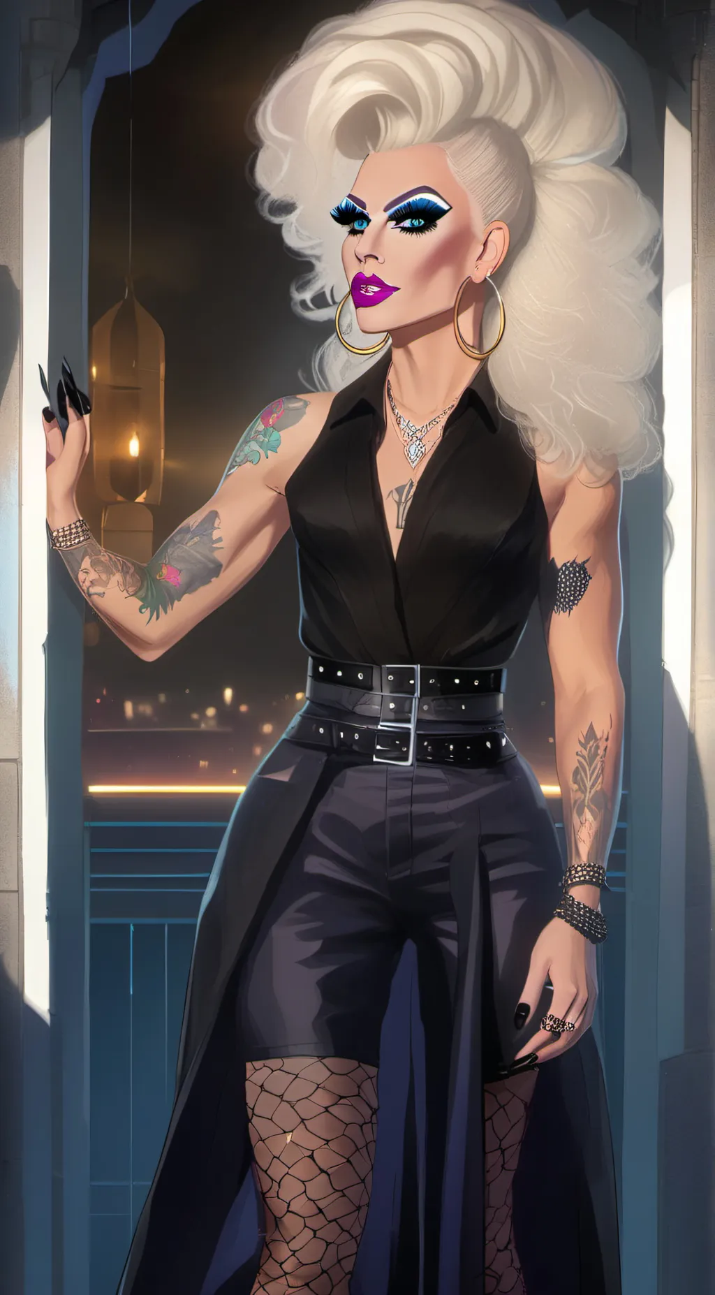 ai character: sussy  background