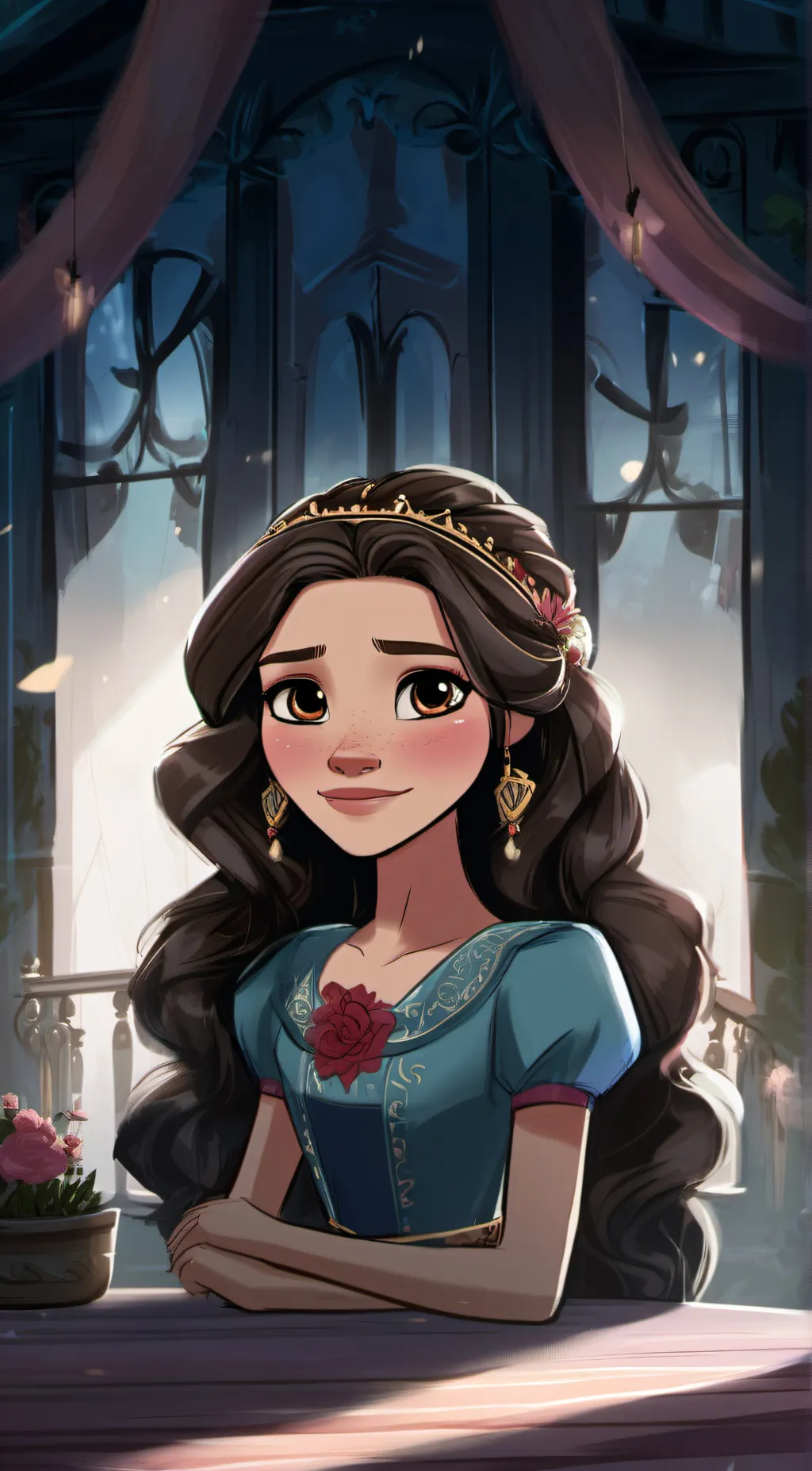 ai character: Elena of Avalor background