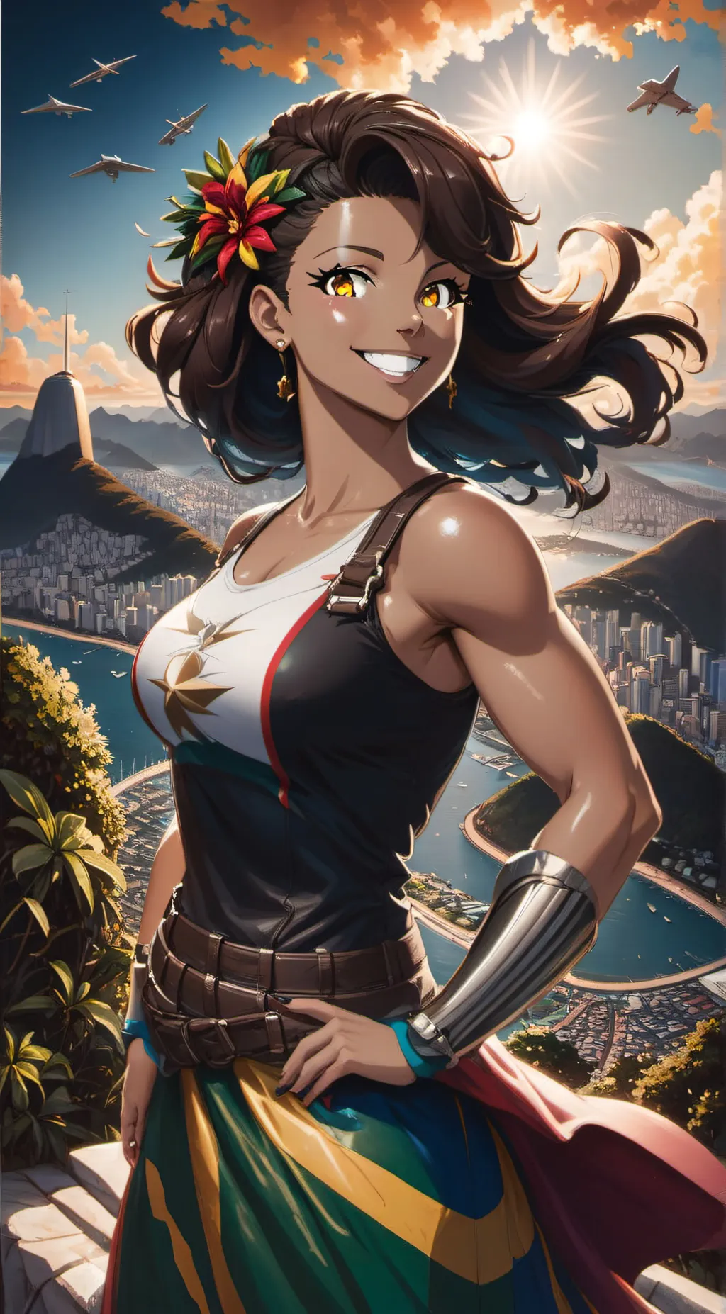 ai character: Deborah bispo  background