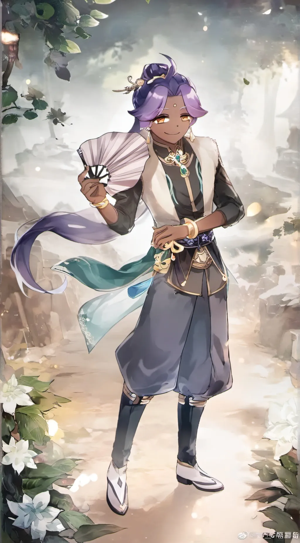 ai character: Yogurt cream cooki background