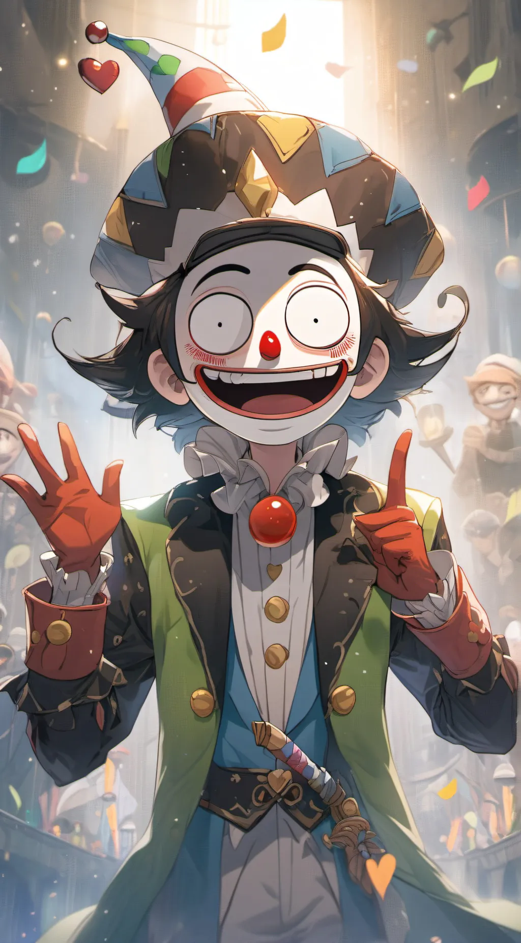 ai character: pomni  background