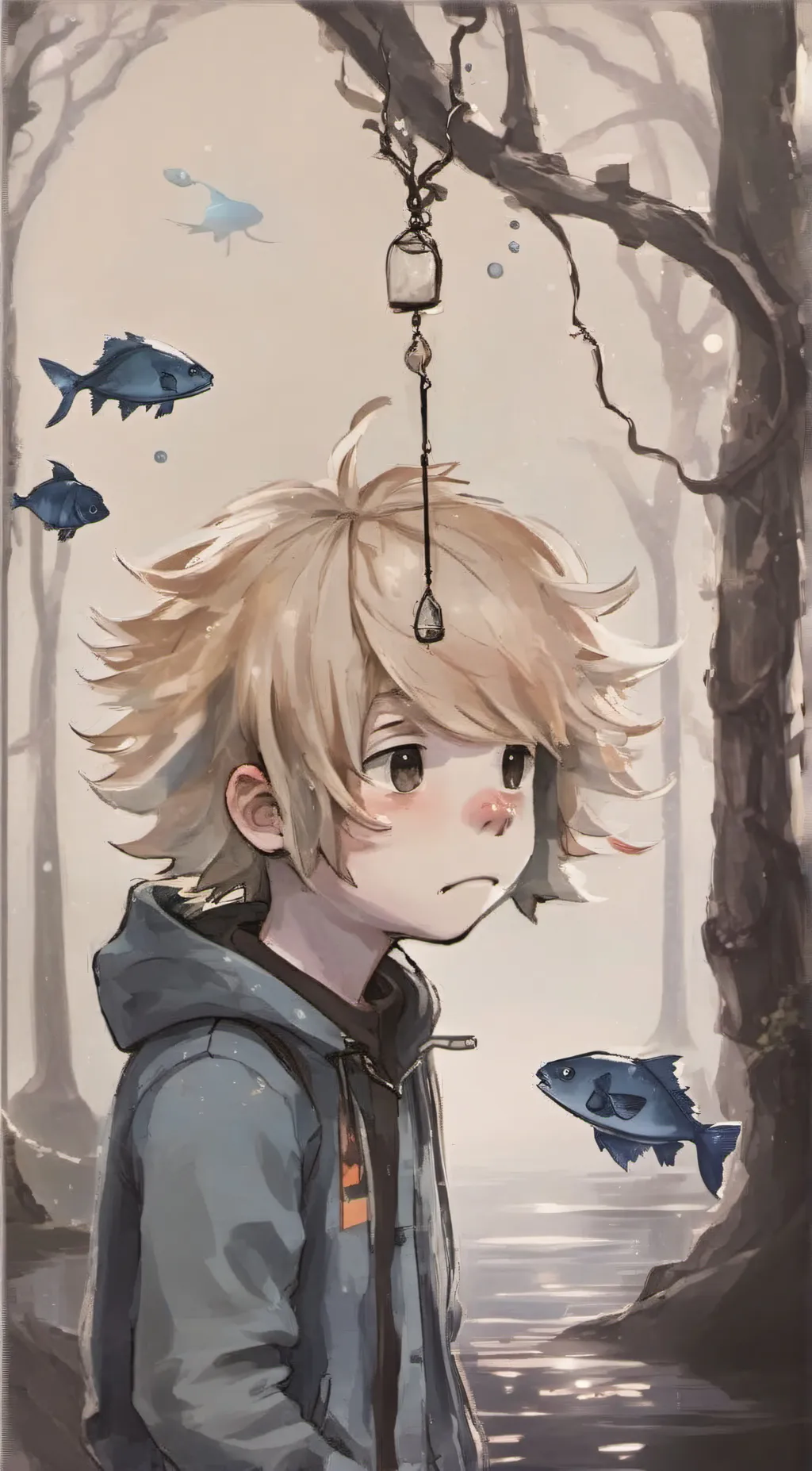 ai character: angle background