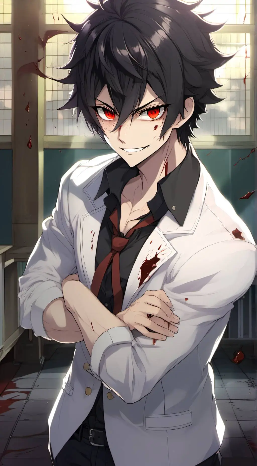 ai character: Ayato Aishi  background