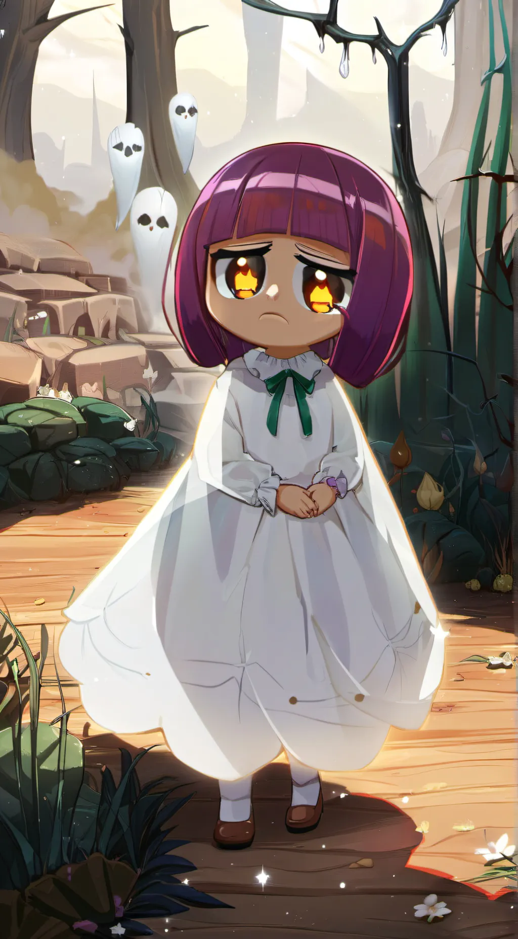 ai character: onion cookie background
