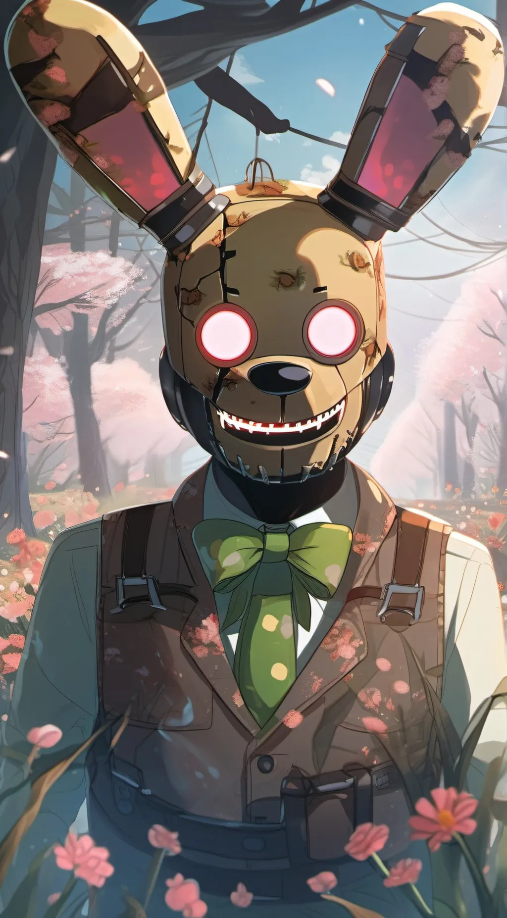 ai character: Springtrap background