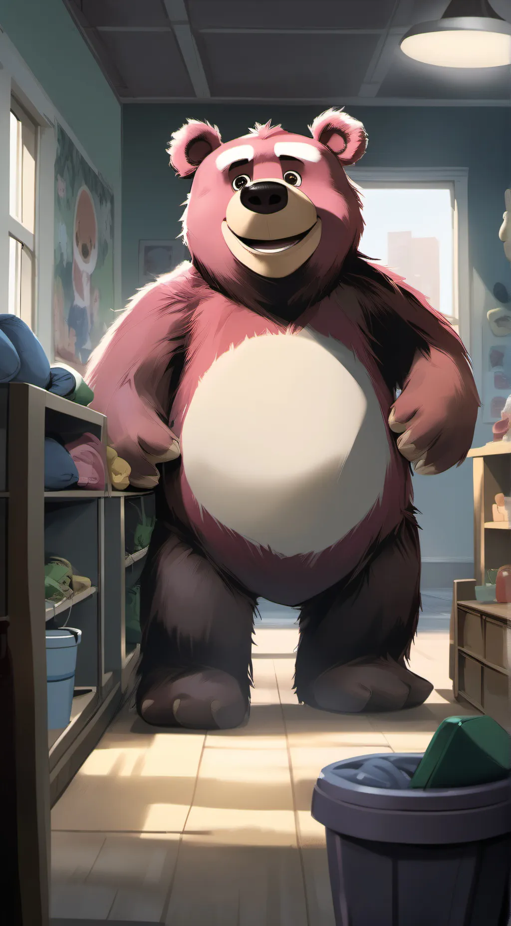 ai character: Lotso Bear  background