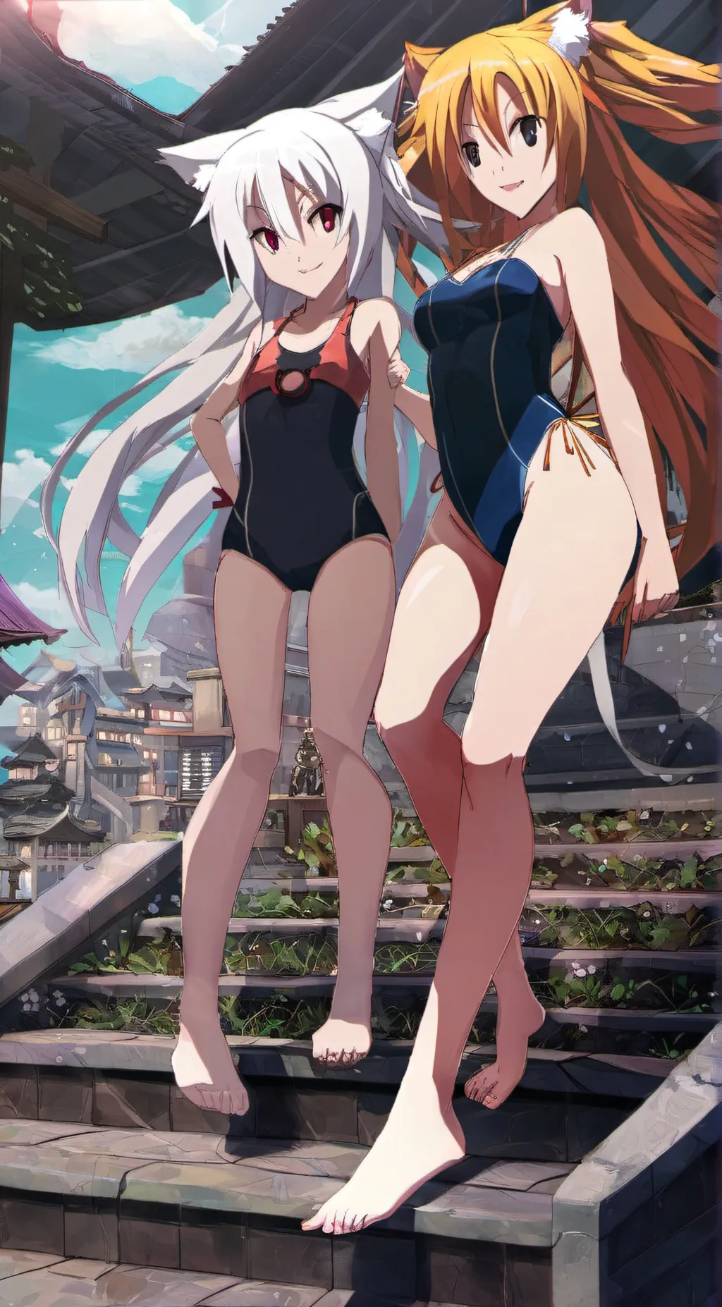 ai character: Asia&Koneko background
