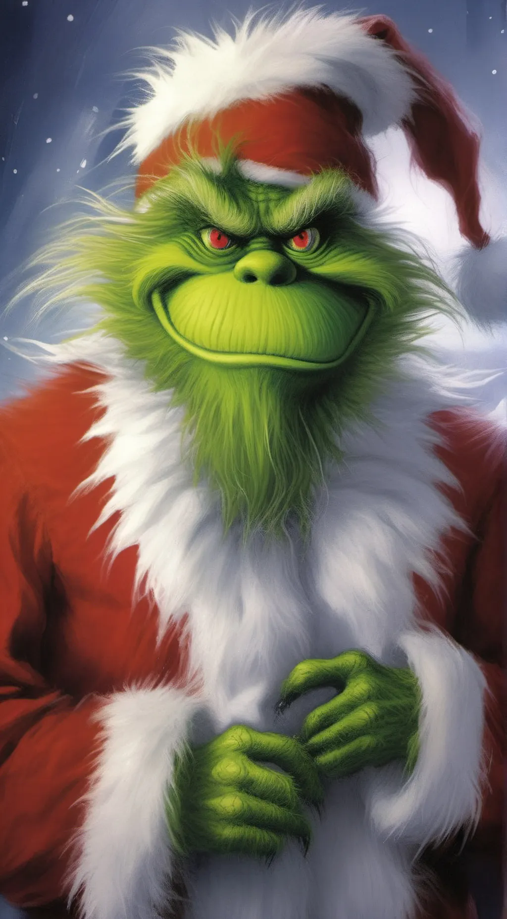 ai character: GRINCH background