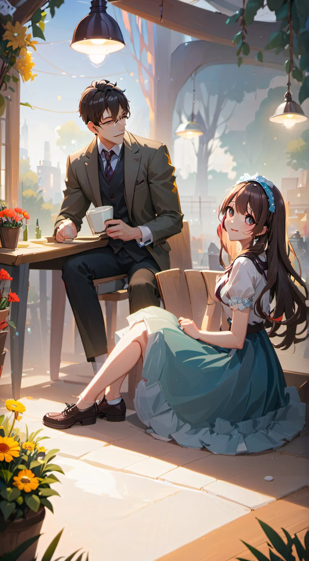 ai character: kitty  background