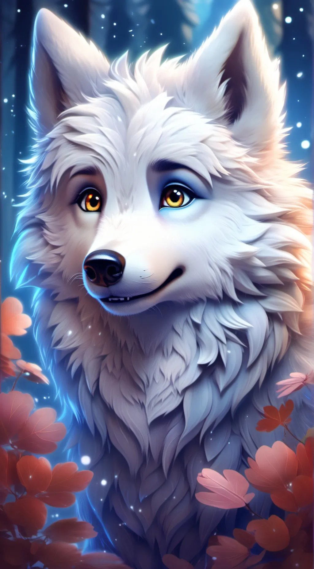 ai character: Luna background