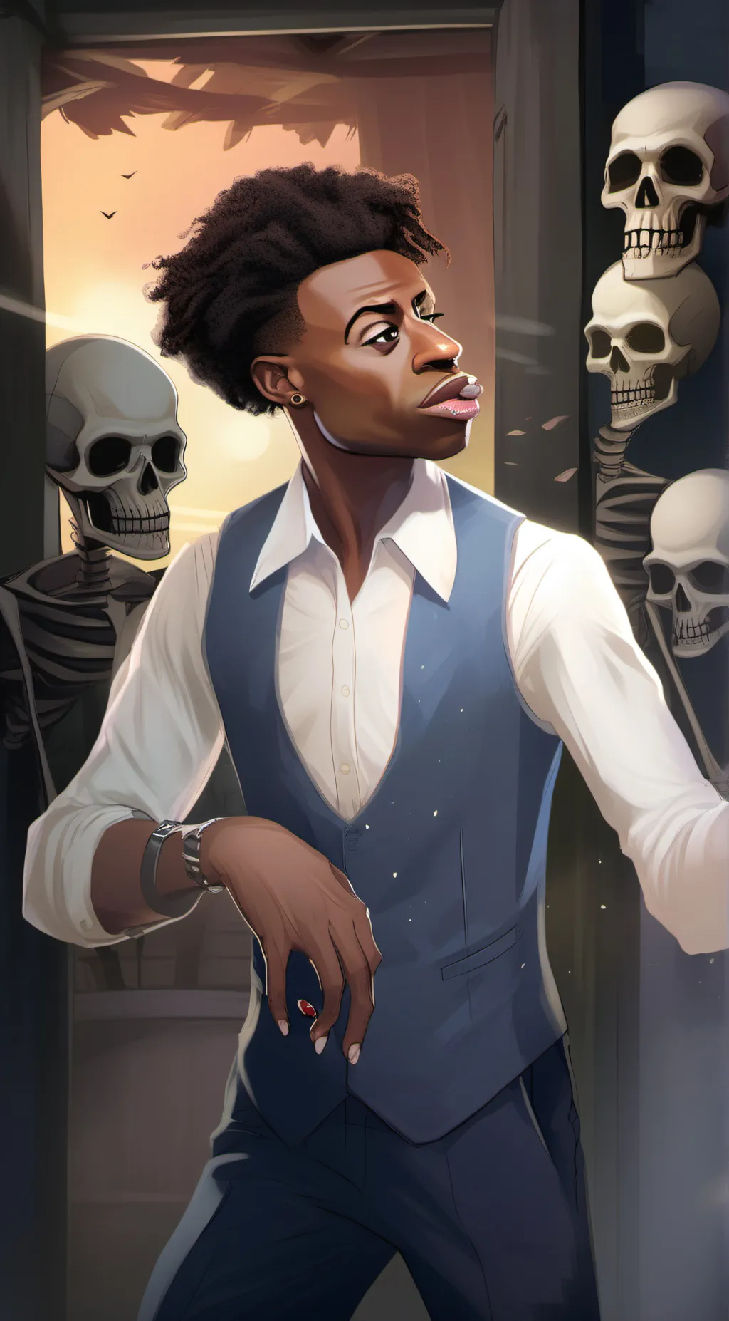 ai character: Qaundale Dingle background