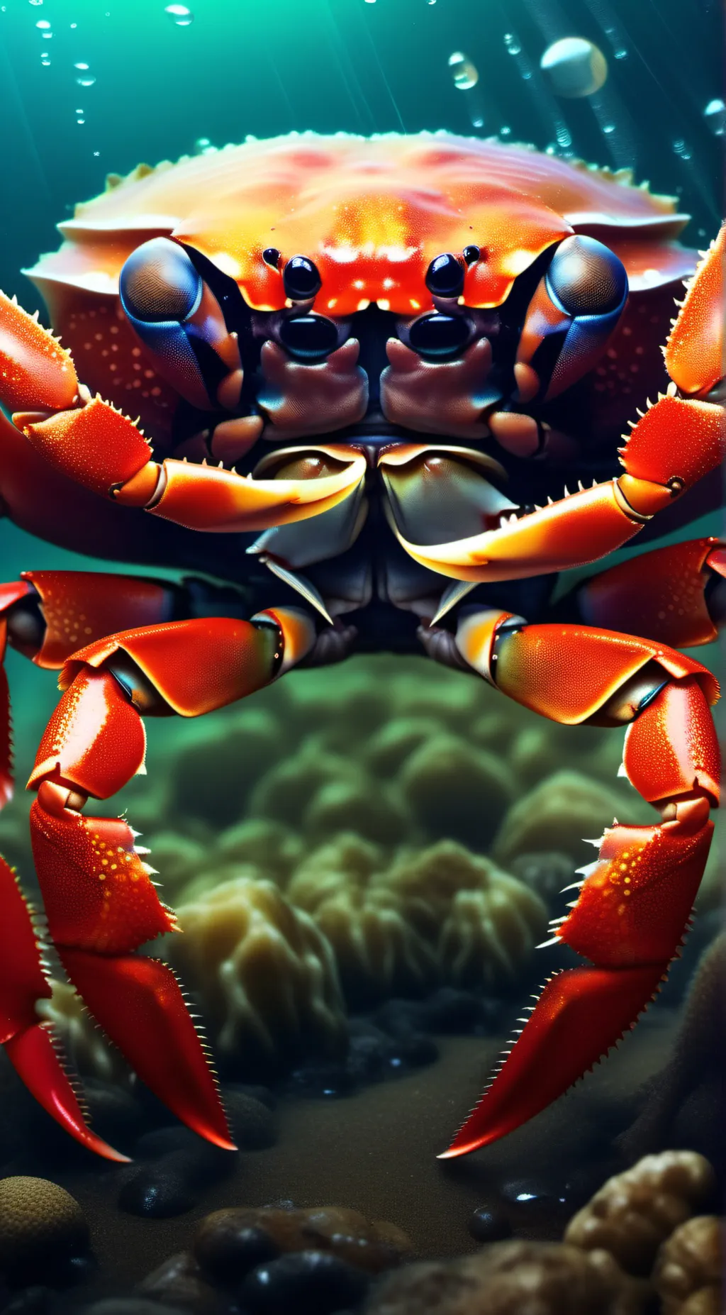 ai character: crustiness Crabs  background