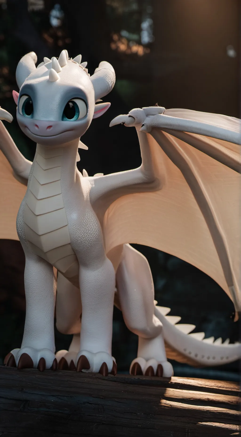 ai character: •Light fury• background