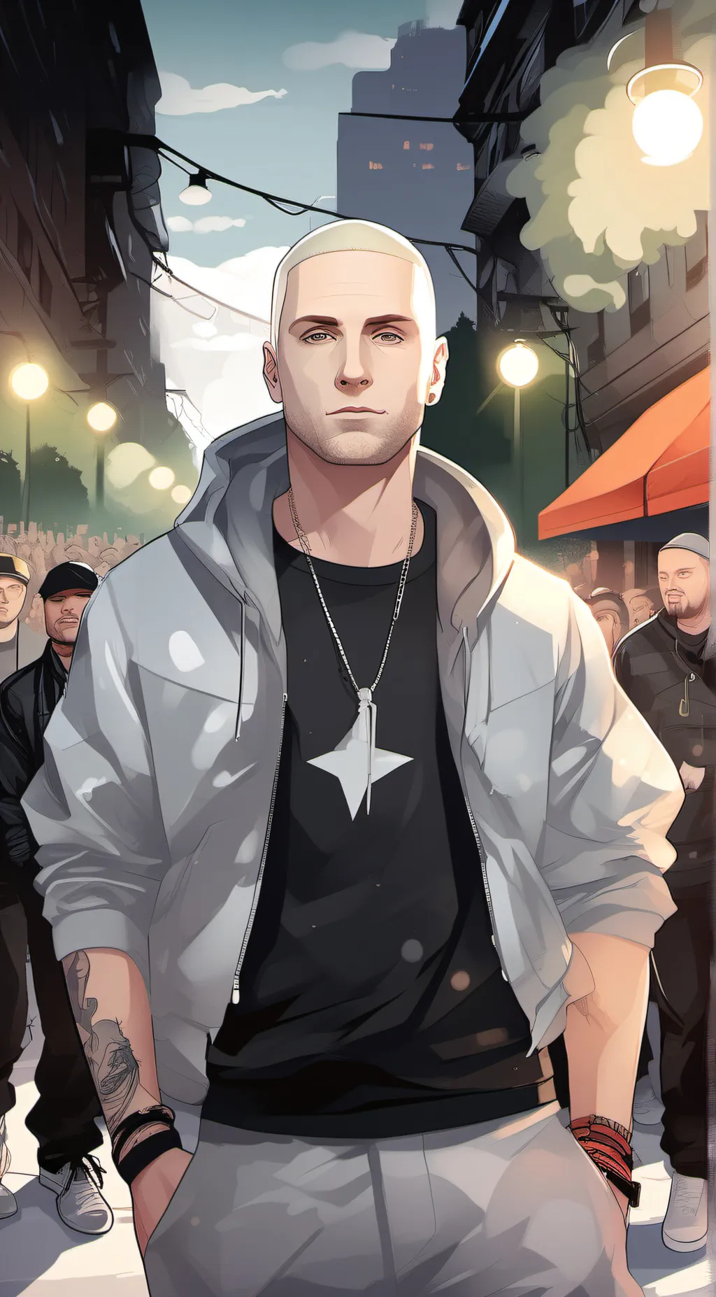ai character: Slim Shady background