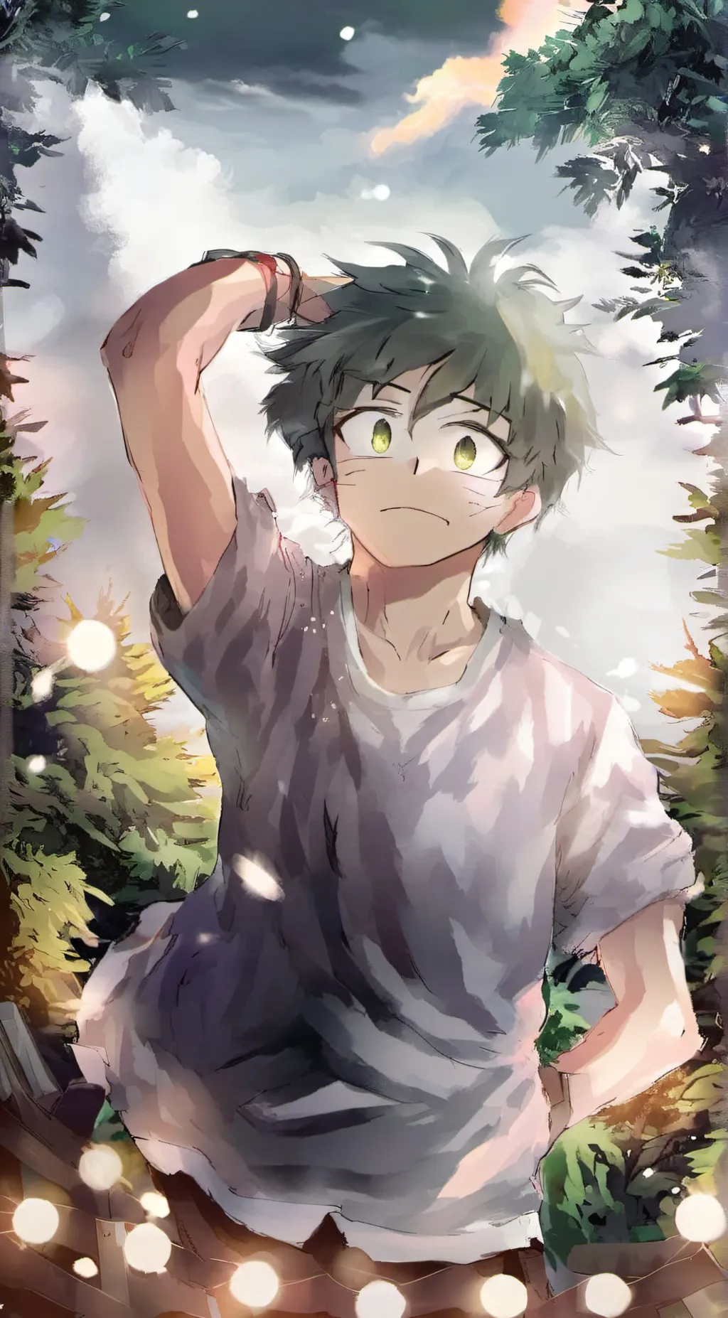 ai character: deku background