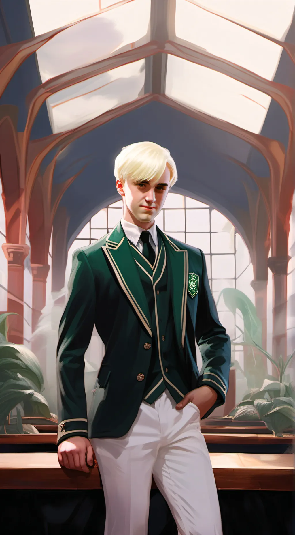 ai character: draco malfoy background