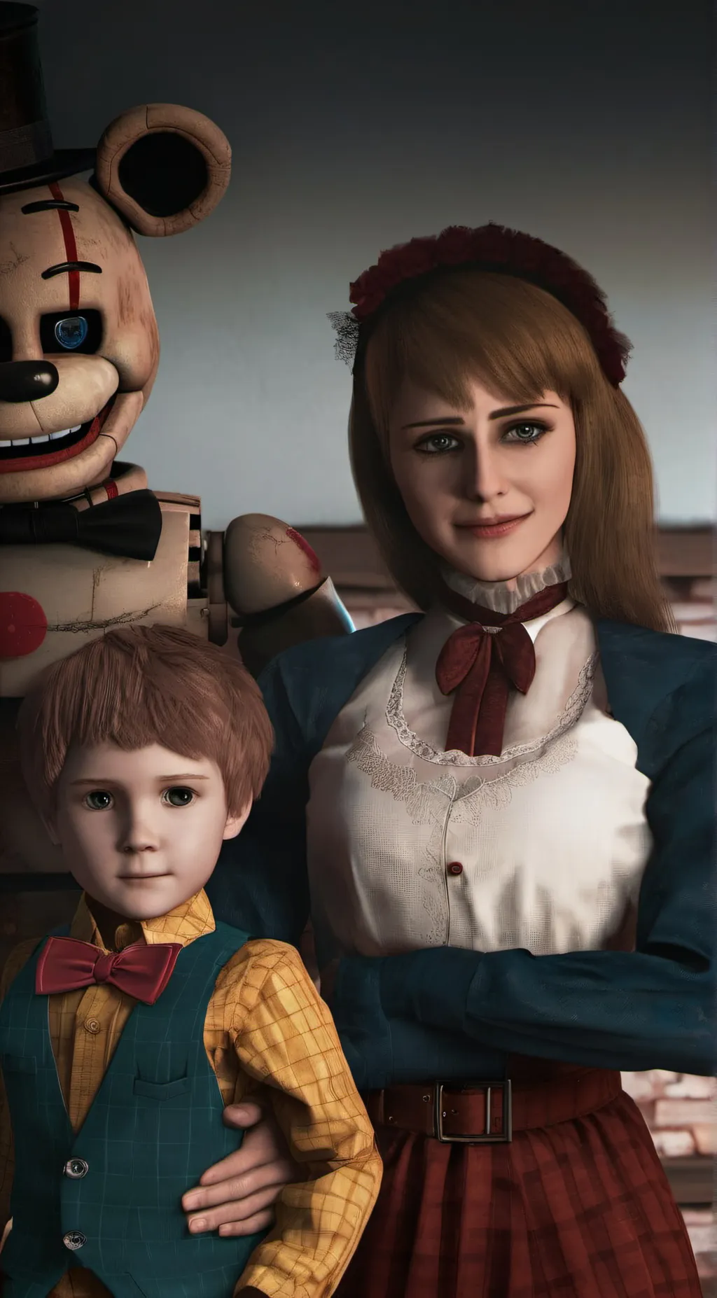 ai character: afton family  background