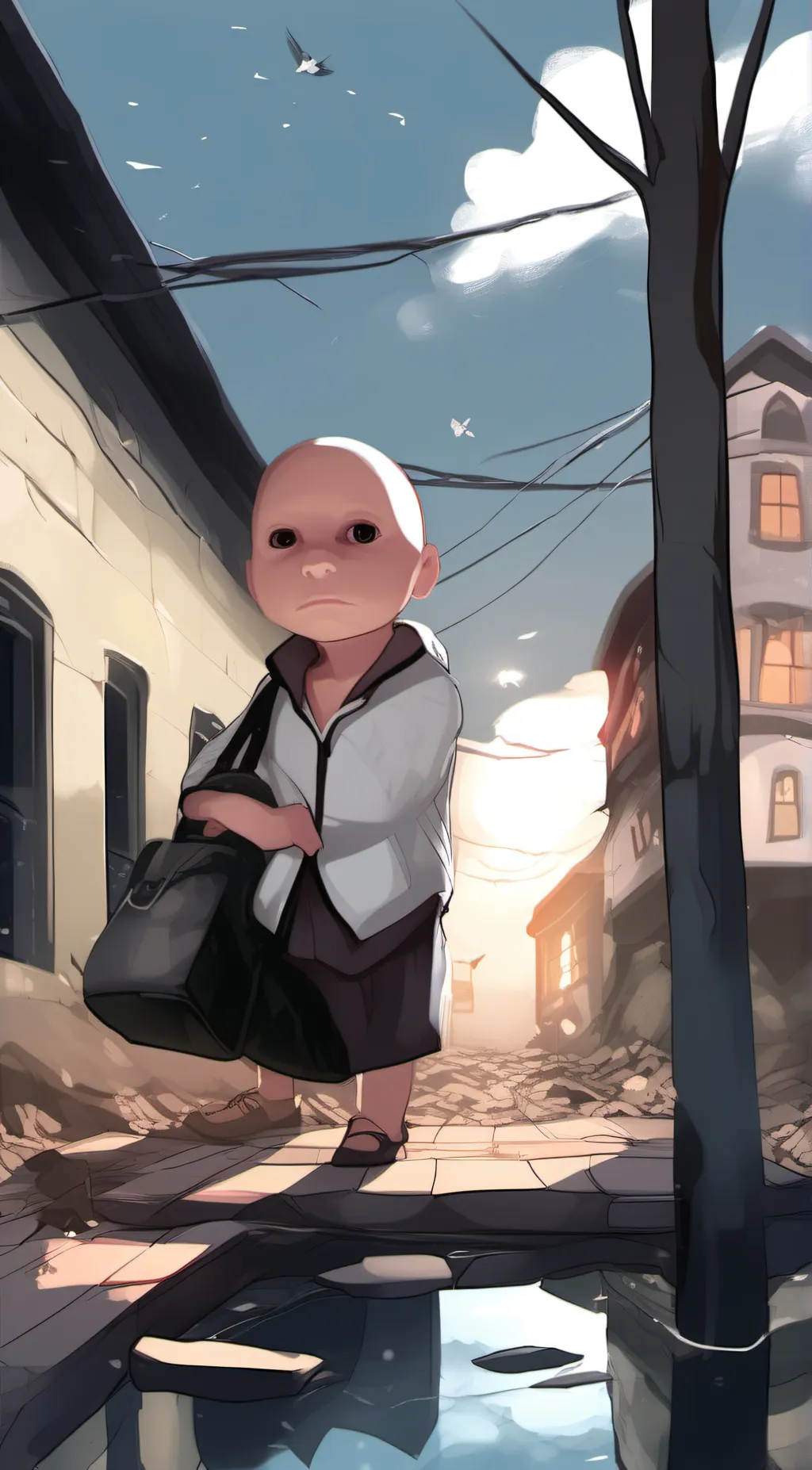 ai character: baby background