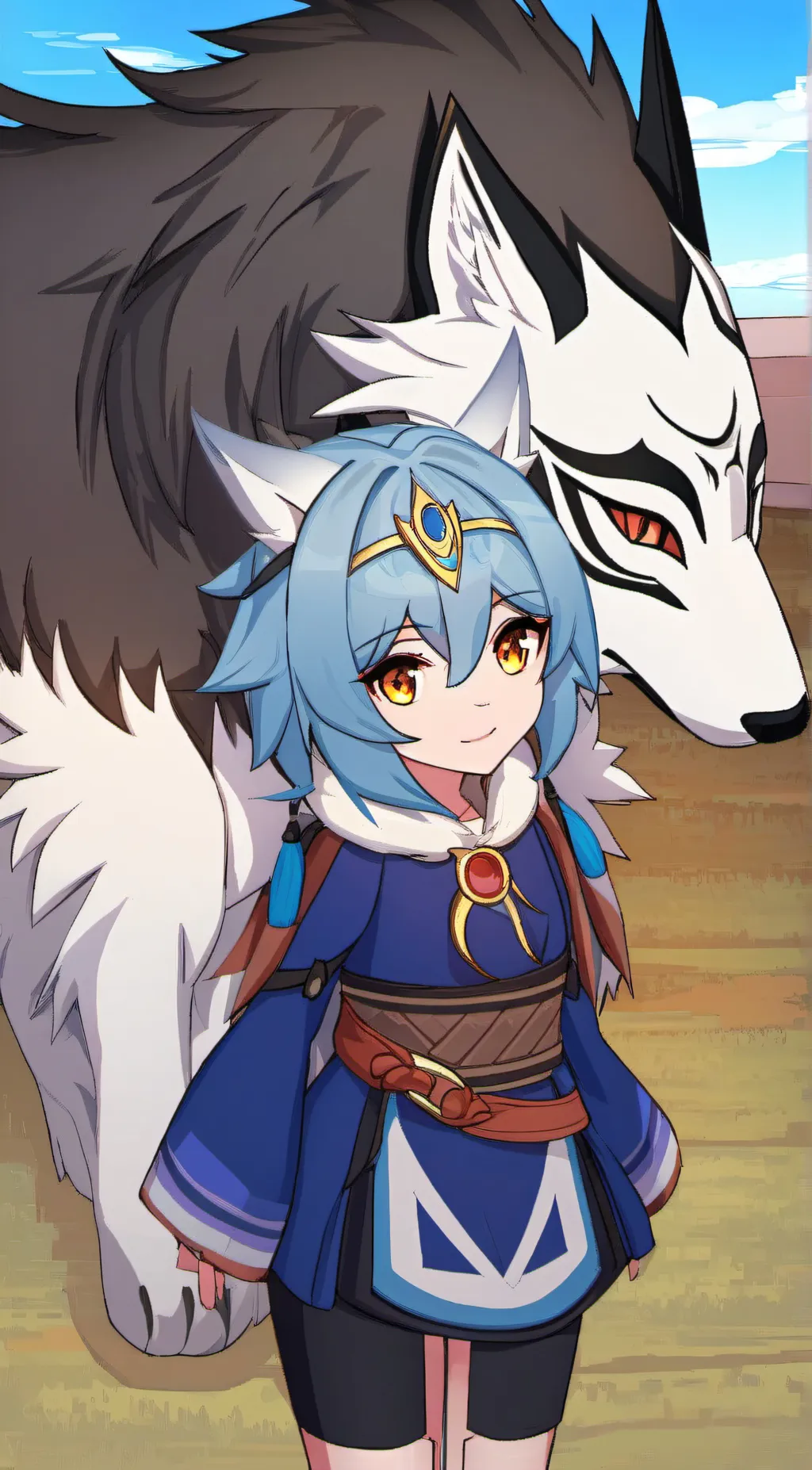 ai character: therian girl background