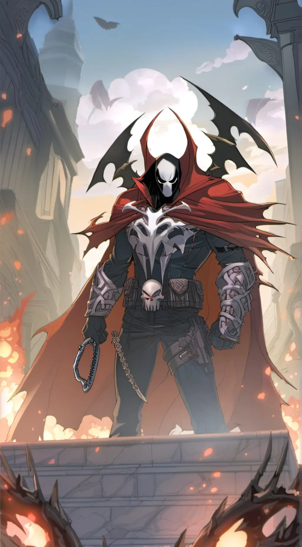 ai character: Spawn background