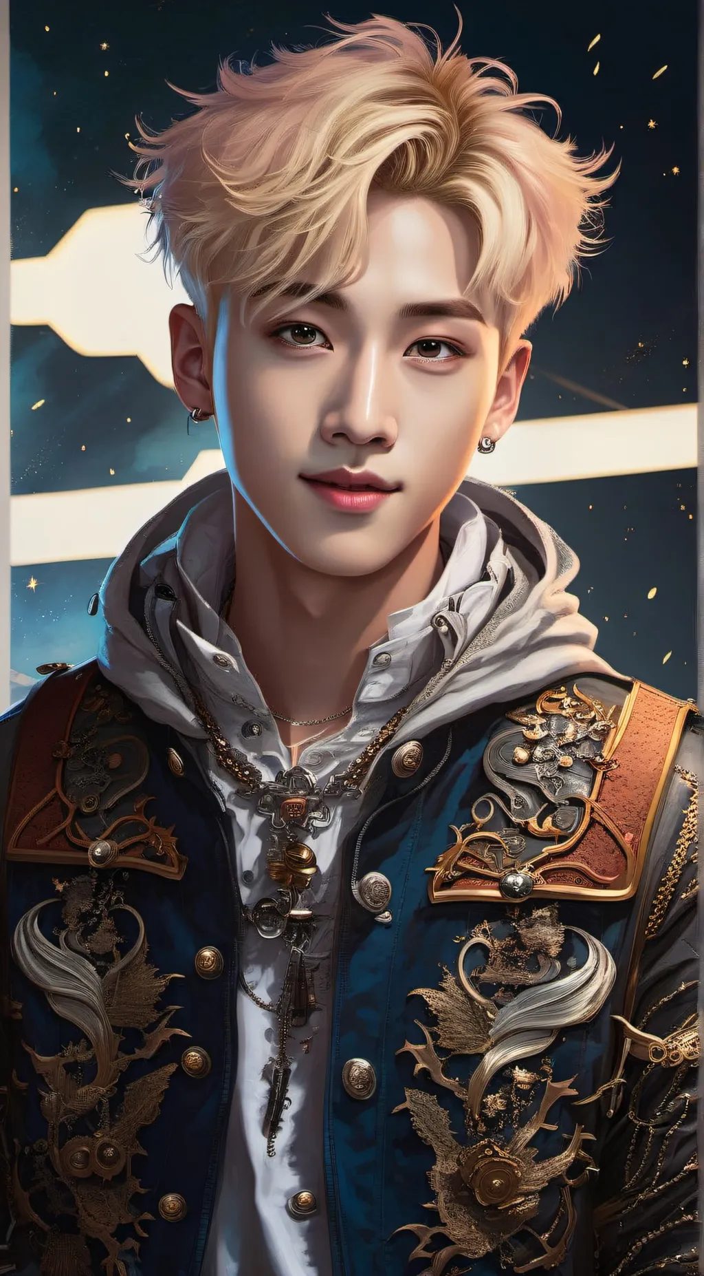 ai character: Bang Chan  background
