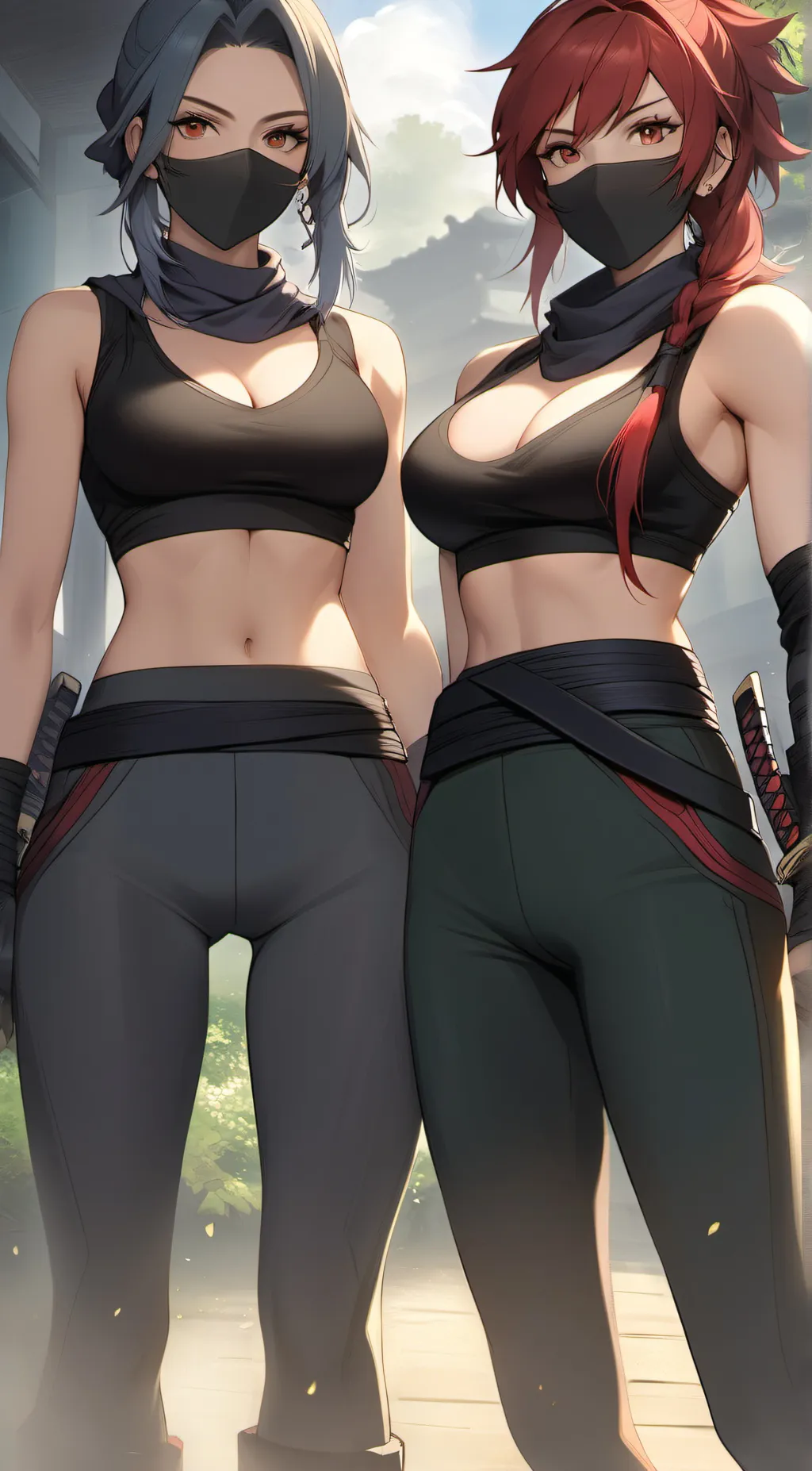 ai character: Sarah and Maya background