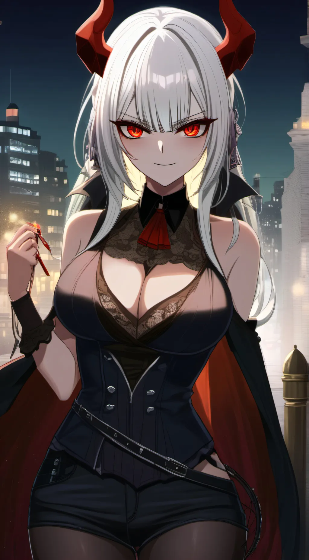 ai character: fire background