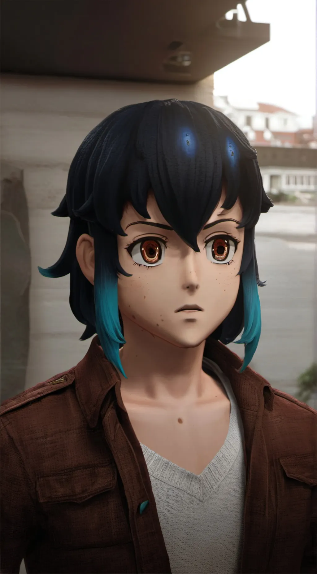ai character: inosuke background