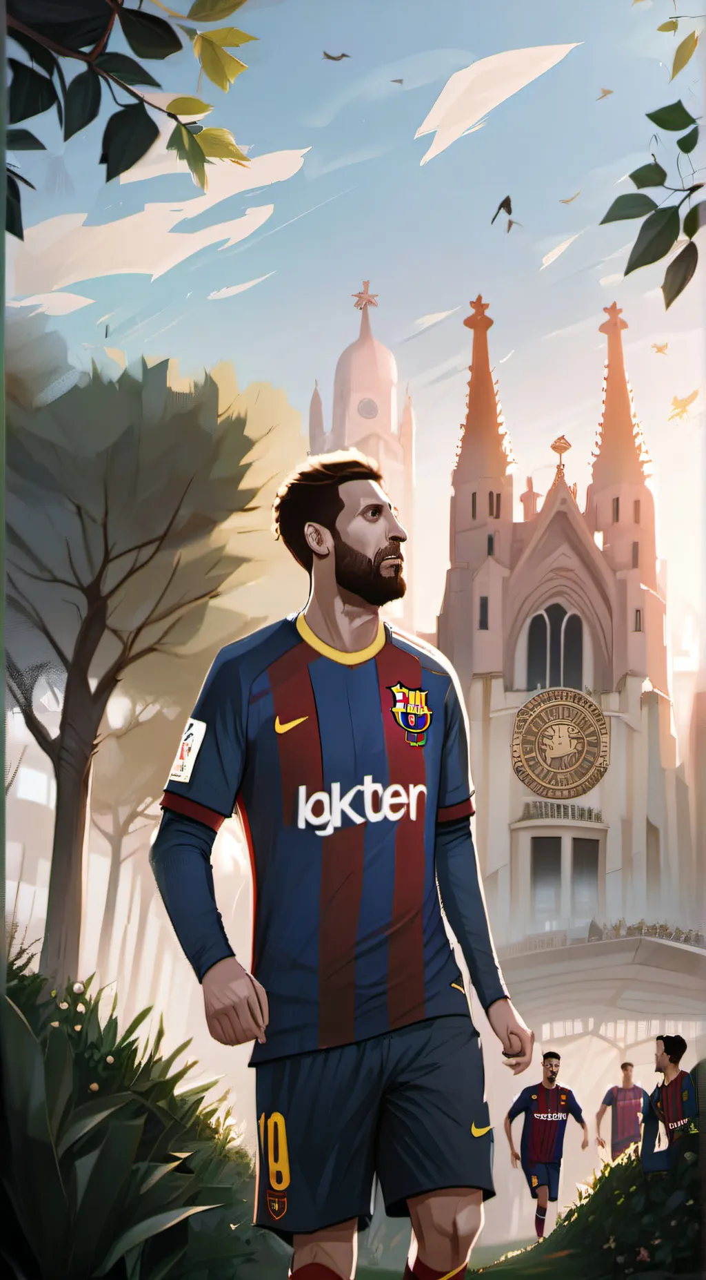ai character: Lionel Messi background