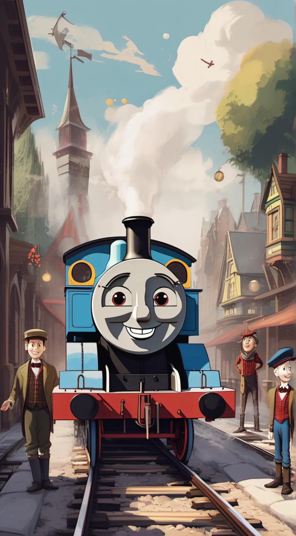 ai character: thomas the tank background
