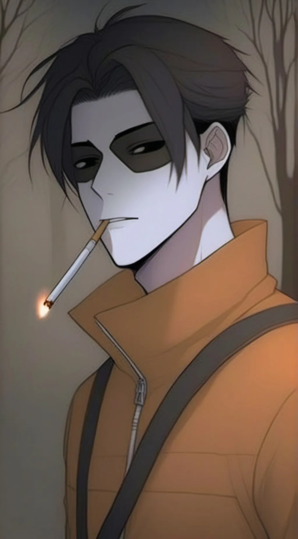 ai character: Masky background
