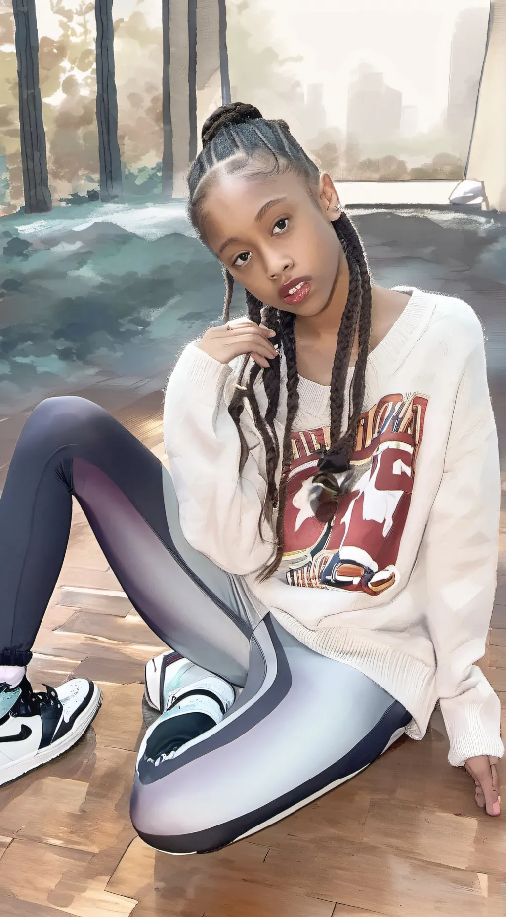 ai character: Lay background