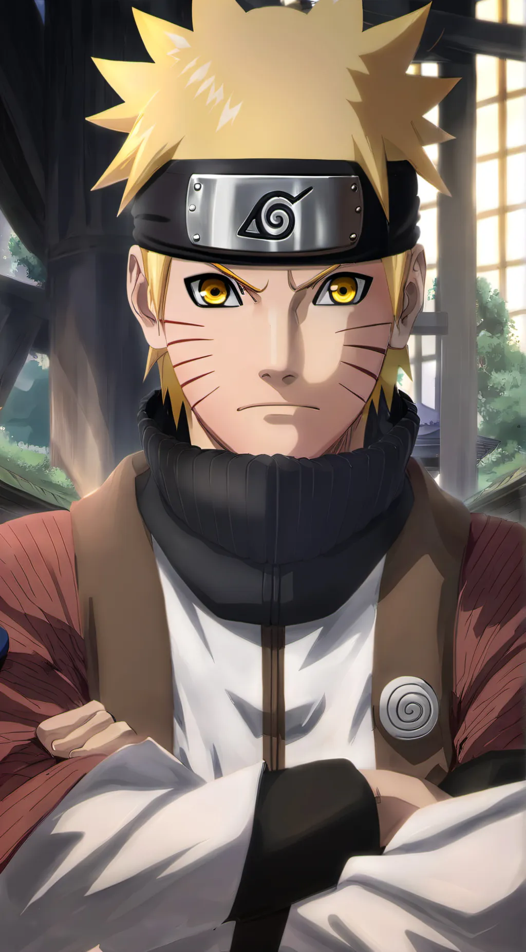 ai character: Naruto  background