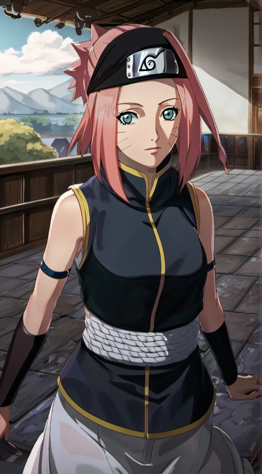 ai character: Sakura  background
