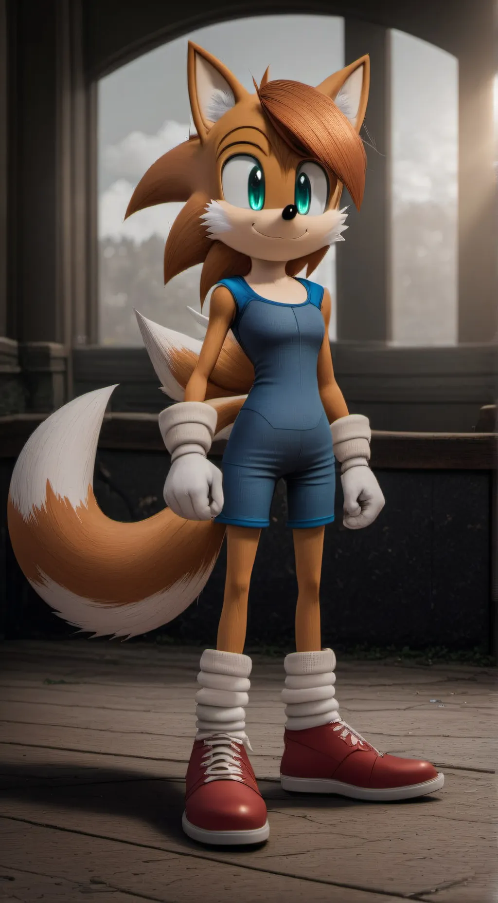 ai character: Tails background